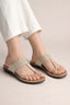 Kanzo Braided Bliss Toe-Ring Sandals for Women | Elegant Comfort Flats