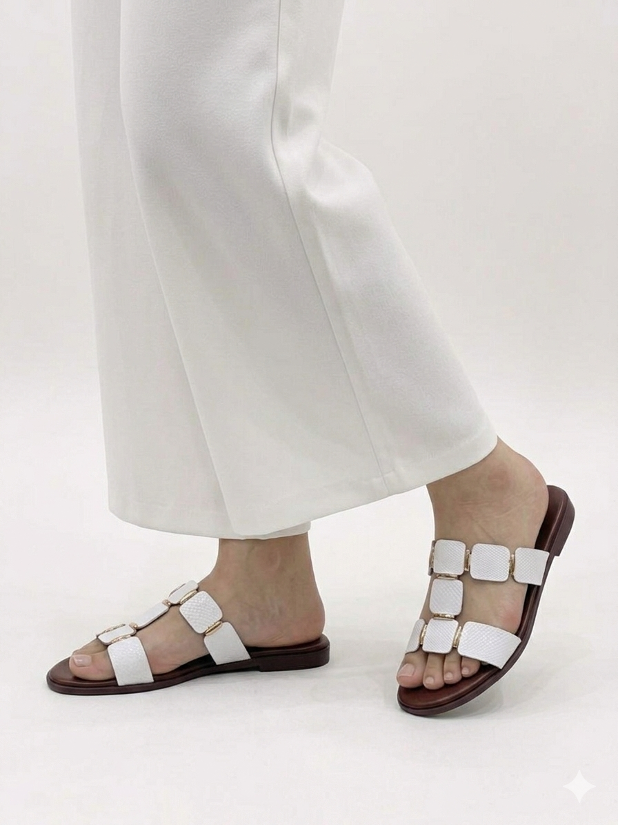 Studded Luxe Slides