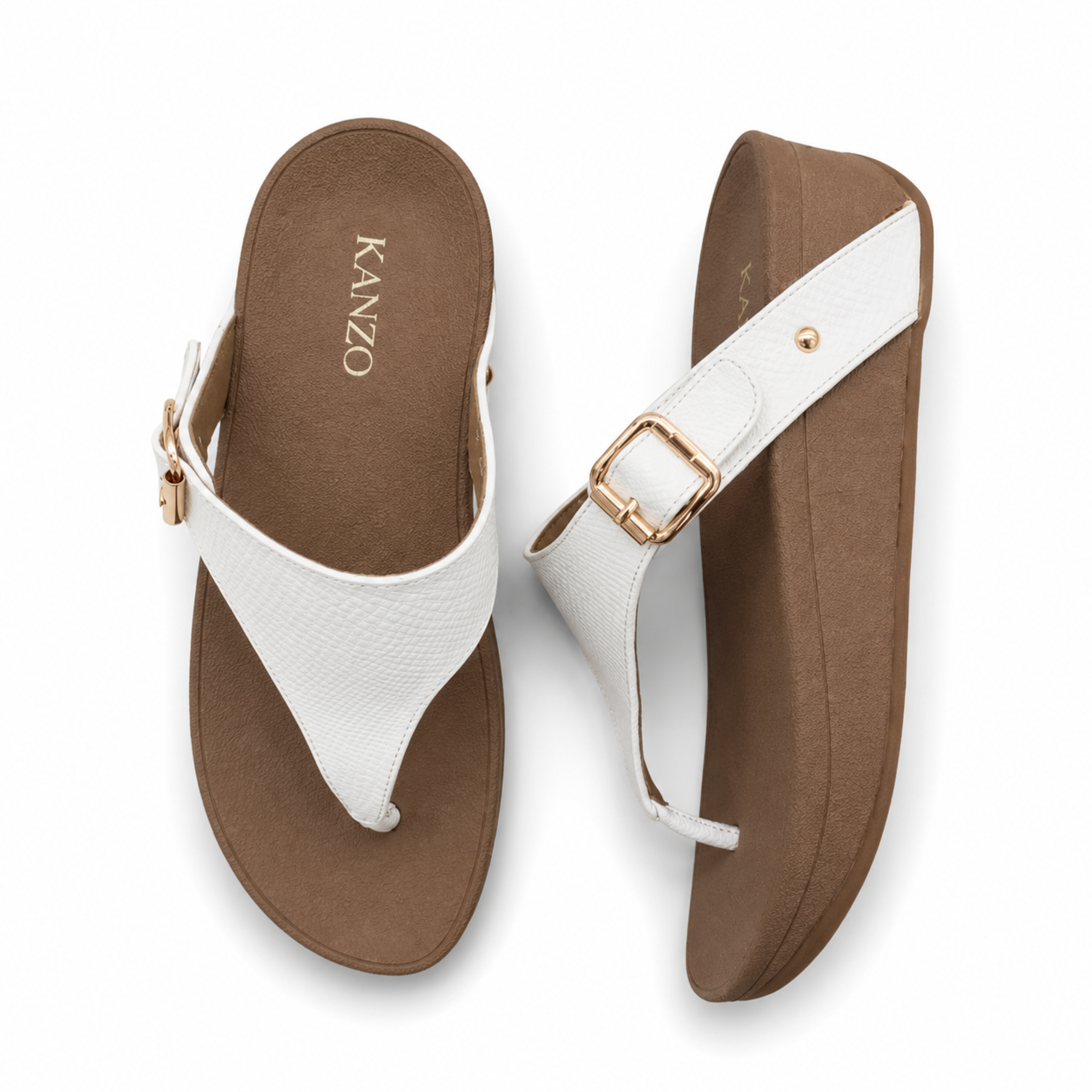 Kanzo ZenStep Women's Comfort Sandals | Lightweight Slip-On Flats