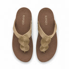 Nova Knot Sandal – Stylish Braided Slip-On Flats for Women