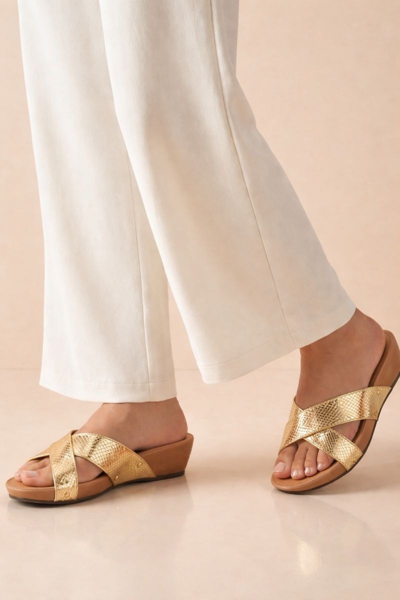 VELISSE METALLIC WEDGES